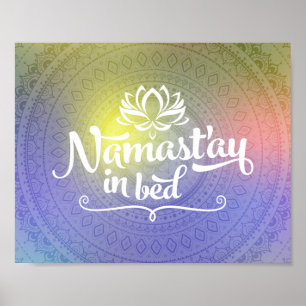 Poster Namaste Mandala Funny Citation CUSTOMIZABLE