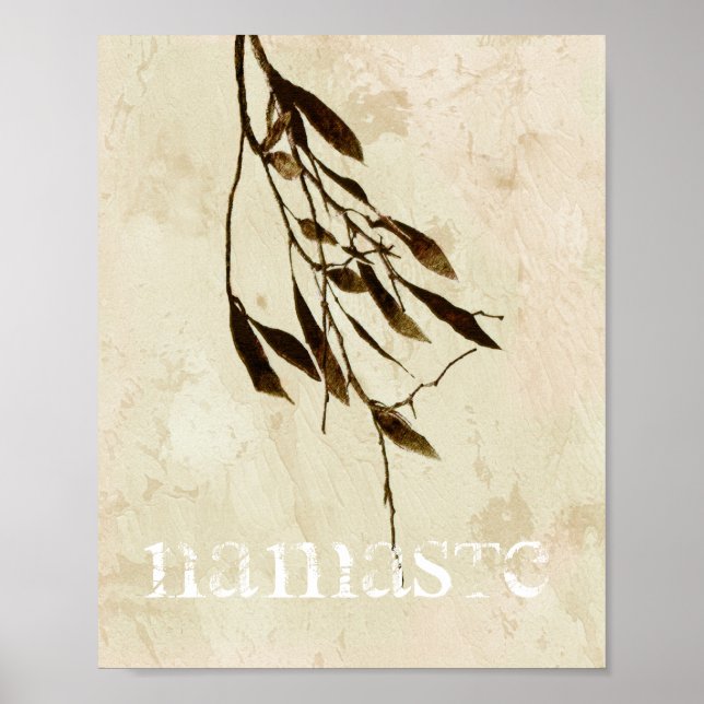 poster namaste nature art zen (Devant)