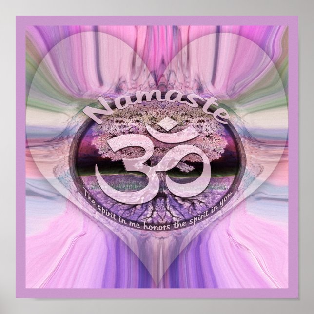 Poster Namaste Rainbow (Devant)