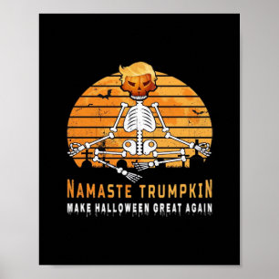 Poster Namaste Trumpkin rend Halloween grand à nouveau Mé