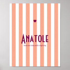 Poster Name Riviera Fischerei