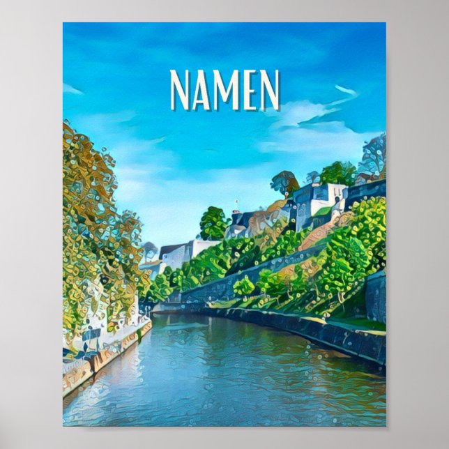 Poster Namur Belgien Foto Vintage (Vorne)