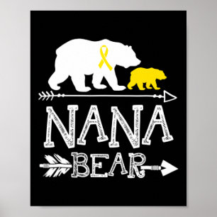 Poster Nana Bear Infantile Cancer Sensibilisation Nana D'