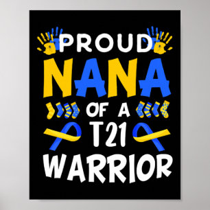 Poster Nana Du T21 Sensibilisation Au Syndrome De Baisse 