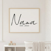 Nana Intemporelle Année EST Élégante Famille Scrip