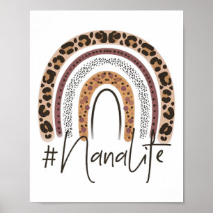 Poster Nana Life Grandma Cheetah Leopard Women Christmas