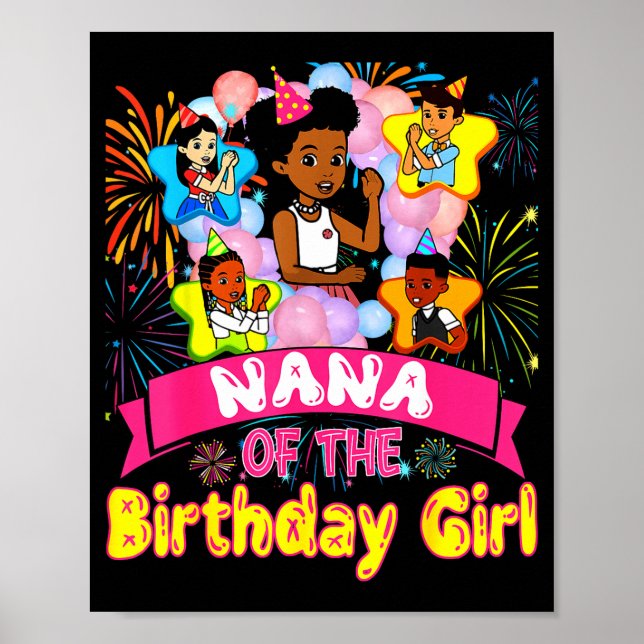 Poster Nana Of Birthday Girl Gracie Birthday Dolls Girl P (Devant)