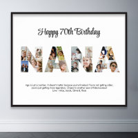 Nana Photo Collecte Lettre Cutout Grand-mère Anniv
