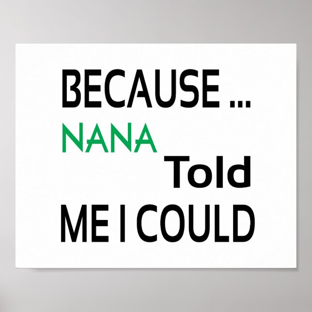 Poster Nana (taille standard du cadre photo) (Devant)