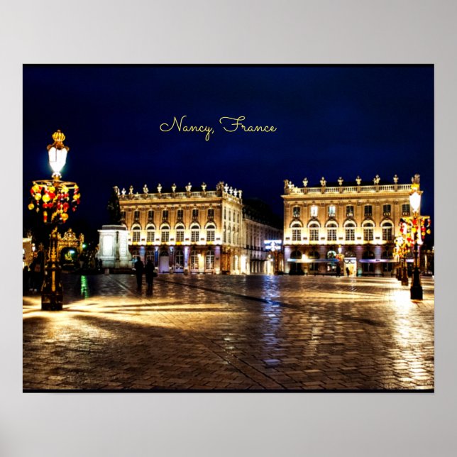 Poster Nancy, France - Photographie pittoresque du paysag (Devant)