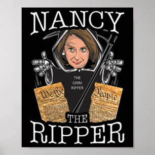 Poster Nancy la dépeceuse Pelosi déchire la Constitution