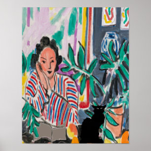 Poster Nancy on Cell Phone & Cat, ajouter du texte, Poste