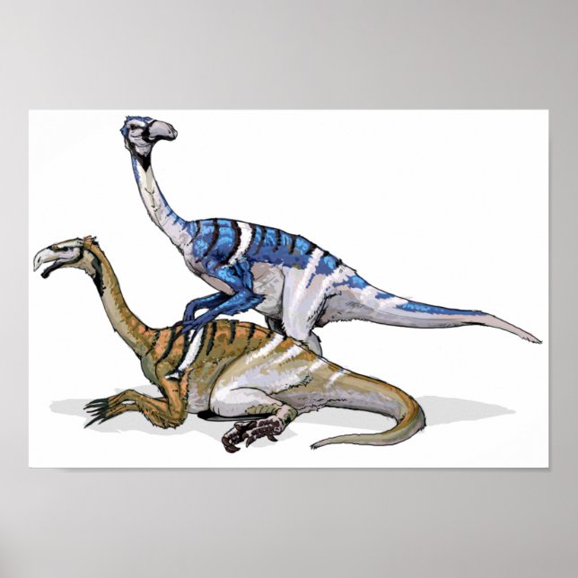 Poster Nanshiungosaurus - Portefeuille de dinosaures crét (Devant)