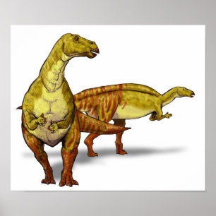 Poster Nanyangosaurus - Dinosaure crétacé
