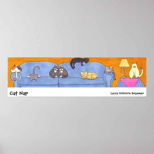 Poster Nap de chat (Devant)