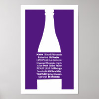 Napa Wine Purple Print