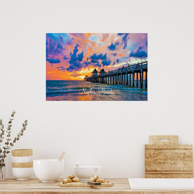 Poster Naples, Floride photo pittoresque, (Cuisine)