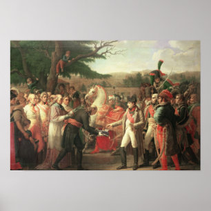 Poster Napoleon Bonaparte recevant les clés