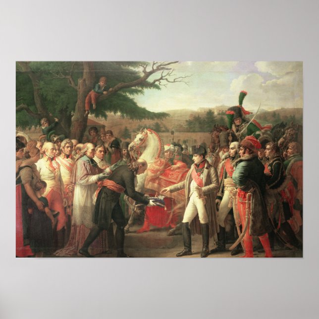 Poster Napoléon Bonaparte reçoit les clés (Devant)