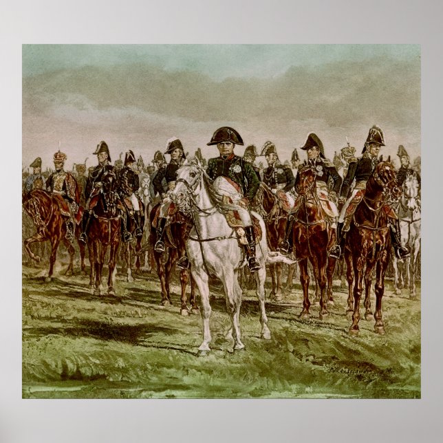 Poster Napoléon I et son état-major, vers 1860 (Devant)