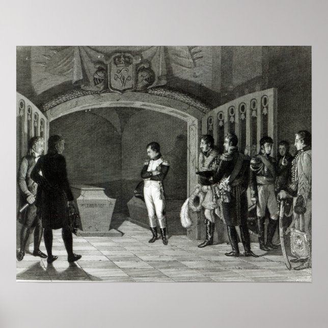 Poster Napoléon Méditer avant la tombe (Devant)