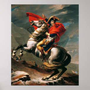 Poster Napoléon Traversant les Alpes Peinture néoclassiqu