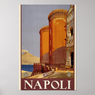 Poster Napoli vintage - Italie