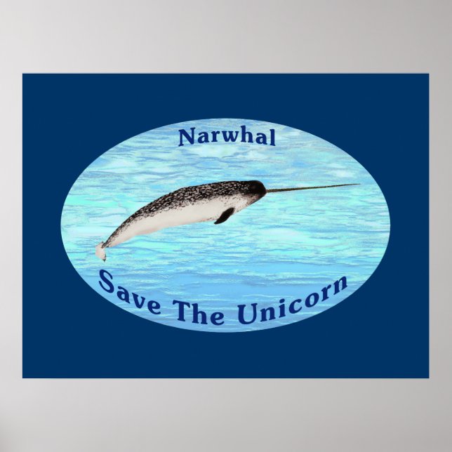 Poster Narwhal - Sauvez La Licorne (Devant)