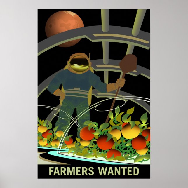 Poster NASA / Agriculteurs Recherchés / (Devant)