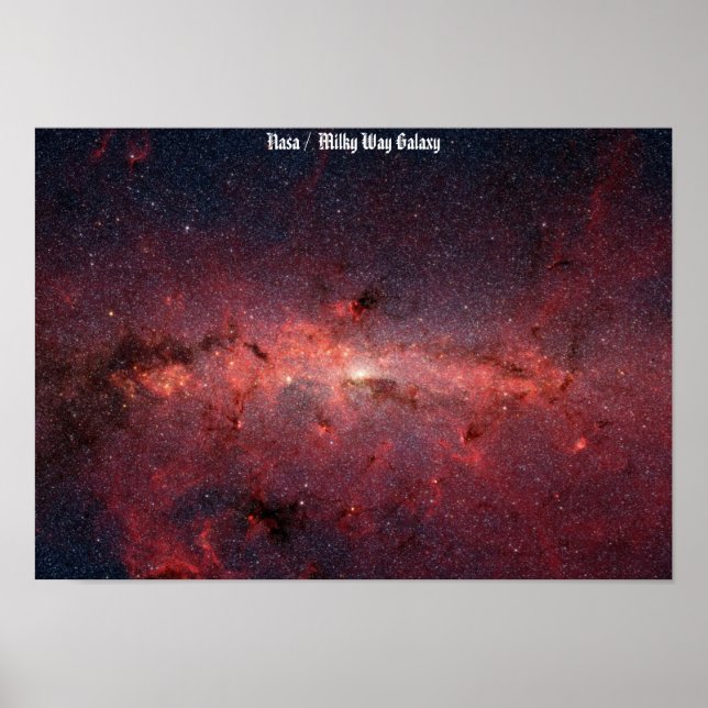 Poster Nasa / Galaxie de la Voie Lactée (Devant)