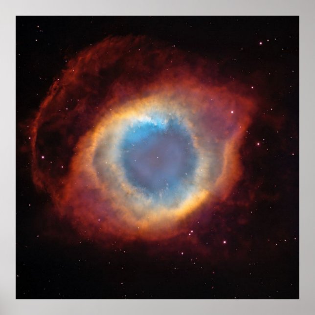 Poster NASA / Helix Nebula / Aquarius / "OEil de Dieu" / (Devant)