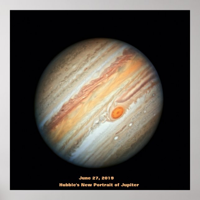 Poster NASA / Jupiter / Le nouveau portrait de Jupiter de (Devant)