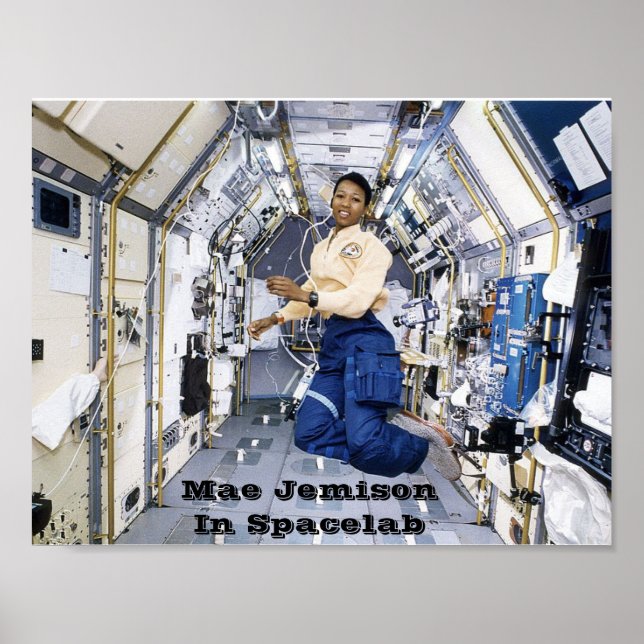 Poster NASA Mae Jemison dans Spacelab (Devant)
