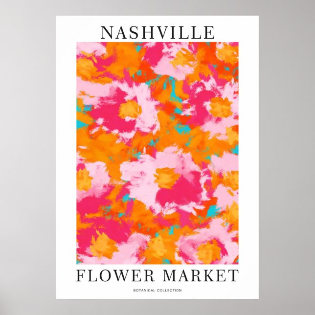Poster Nashville Flower Market (Devant)