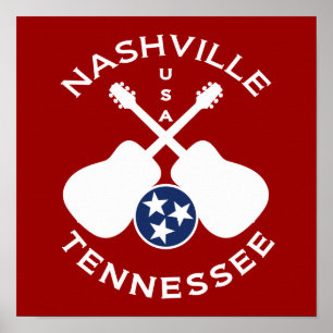Poster Nashville, Tennessee, États-Unis