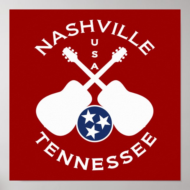 Poster Nashville, Tennessee, États-Unis (Devant)