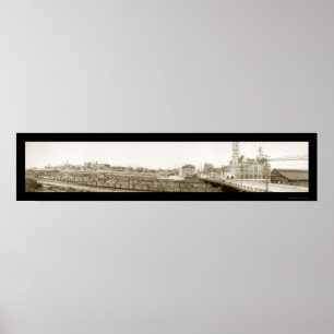 Poster Nashville, TN Railroad Photo 1905