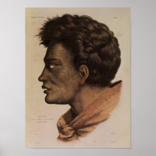 Poster Natai, un chef maori de baie de brème, Nouvelle