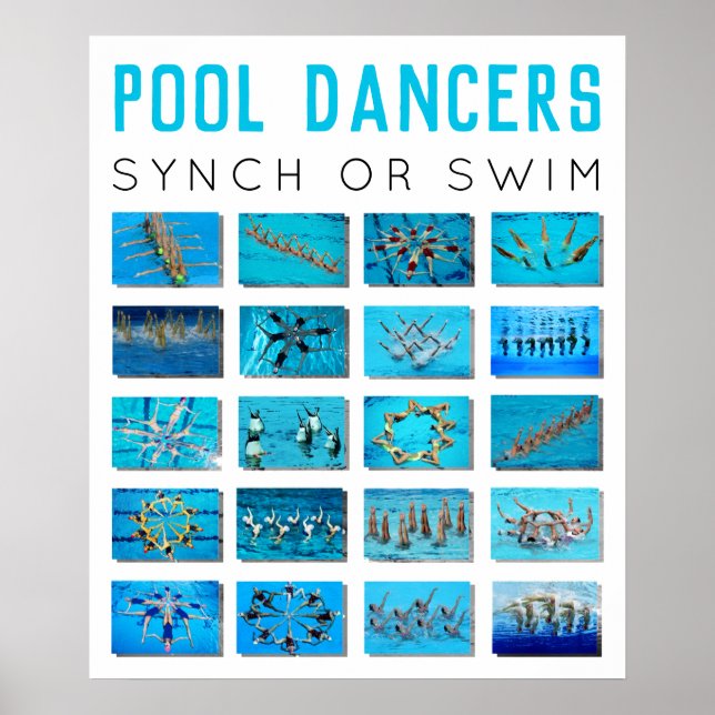 Poster Natation créative (Devant)