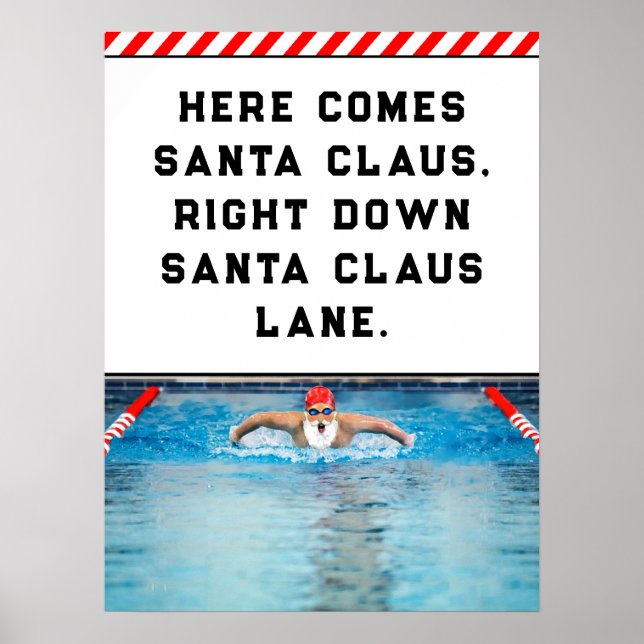 Poster Natation de Noël (Devant)