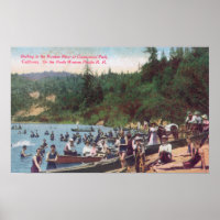 Natation et navigation sur la rivière russe