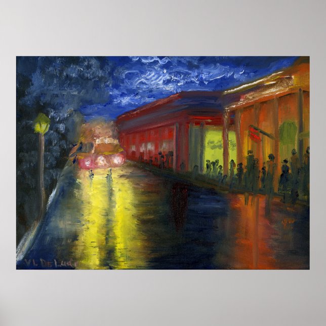 Poster Natchitoches, Louisiane avant le défilé (Devant)