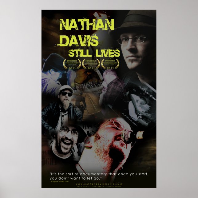Poster Nathan Davis Vit Encore (Devant)