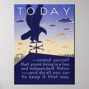 Poster Nation libre et indépendante