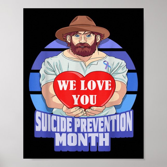 Poster National Suicide Prevention Month Concerned Dad Lo (Devant)