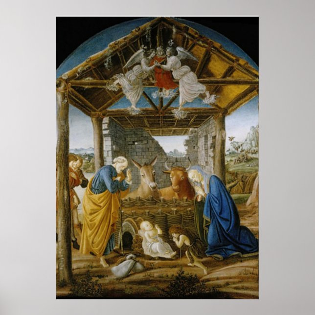 Poster Nativité Botticelli (Devant)