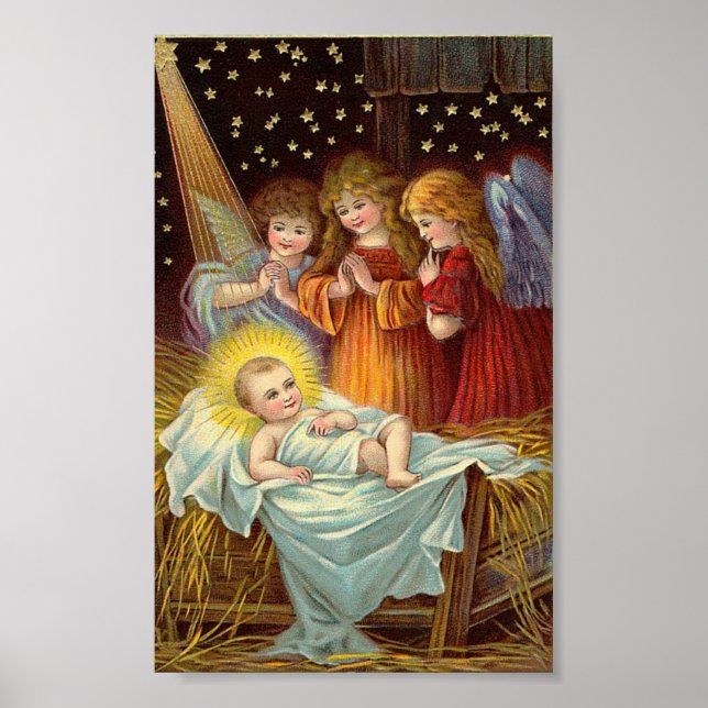 Poster Nativité de Noël (Devant)