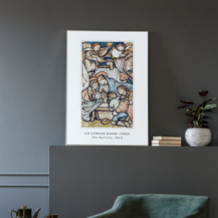 Poster Nativité Jésus Naissance Vintage Noël