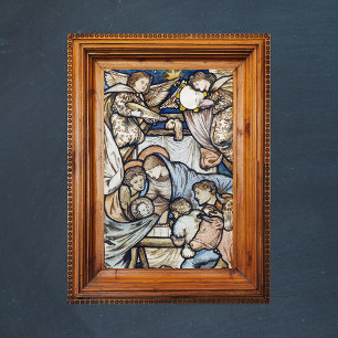 Poster Nativité religieuse chrétienne de Noël Burne-Jones