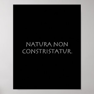 Poster Natura non constristatur